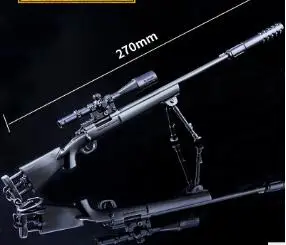 M Mini Rifle Gun Toys M24 Sniper Rifle Alloy Weapon Model Guns Decoration Toys Birthday Gifts For Boys Kids - Color: M