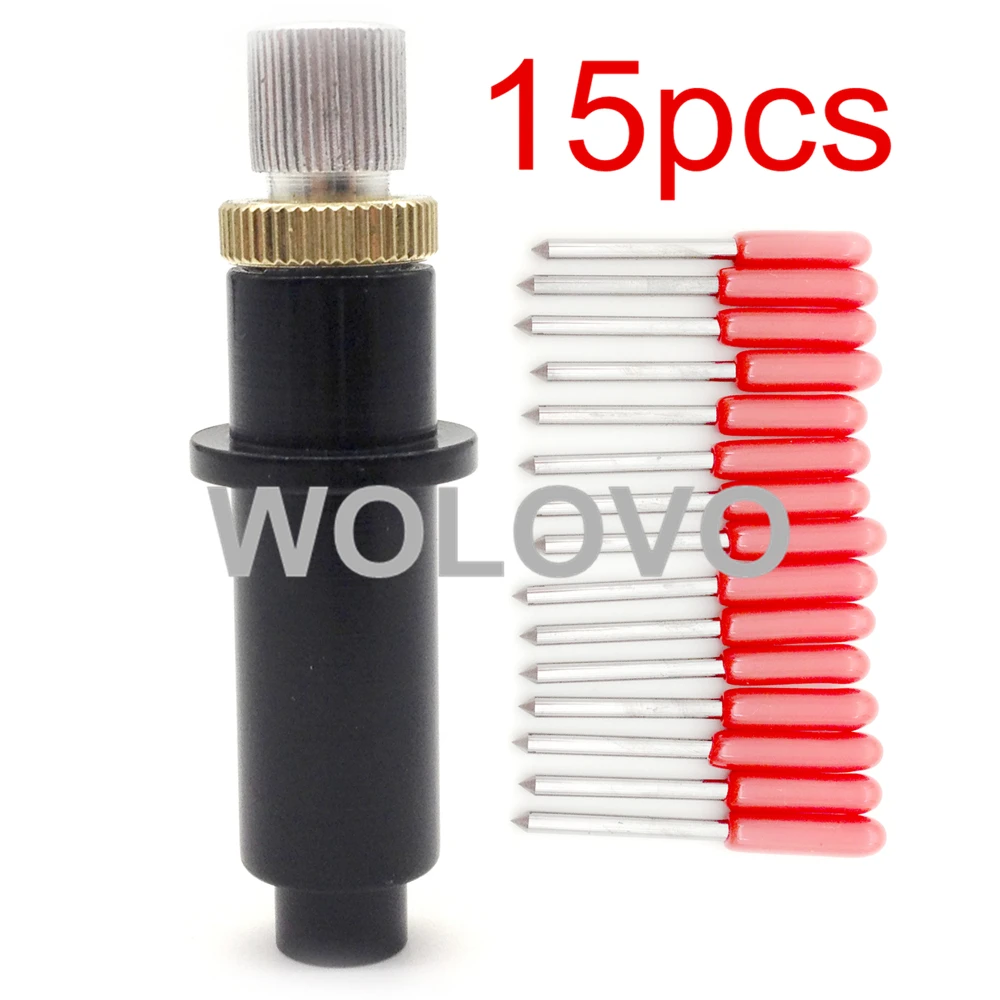 

15 лезвий Mimaki 45 градусов + 1 шт. Держатель лезвия Корпус резака