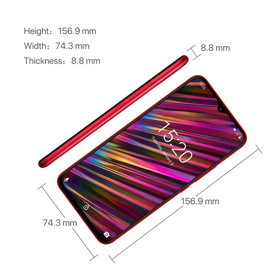 Европейская версия UMIDIGI F1 Android 9 0 6 3 &quotдюймовый дисплей с каплями воды Helio P60 4 Гб + 128
