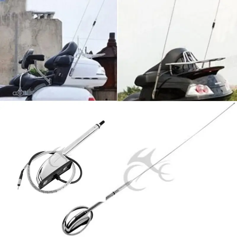 Комплект хромированной антенны для мотоцикла Honda Goldwing GL1800 GL1500 2001 2017 2018 2020