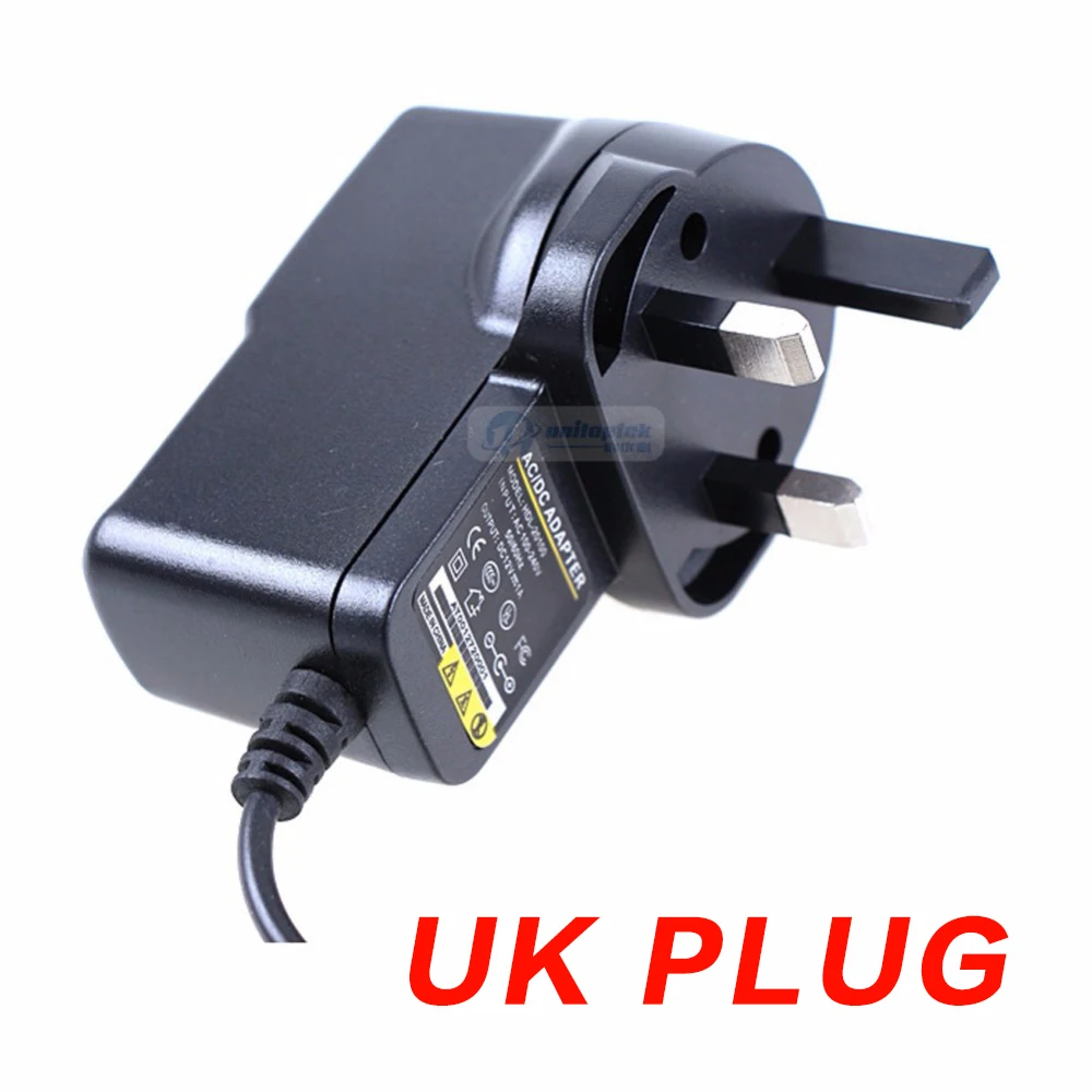 10 шт./лот CCTV камера питания DC 12V 1A к AC 110-240V адаптер квалифицированный для EU/US/UK/AU Plug |