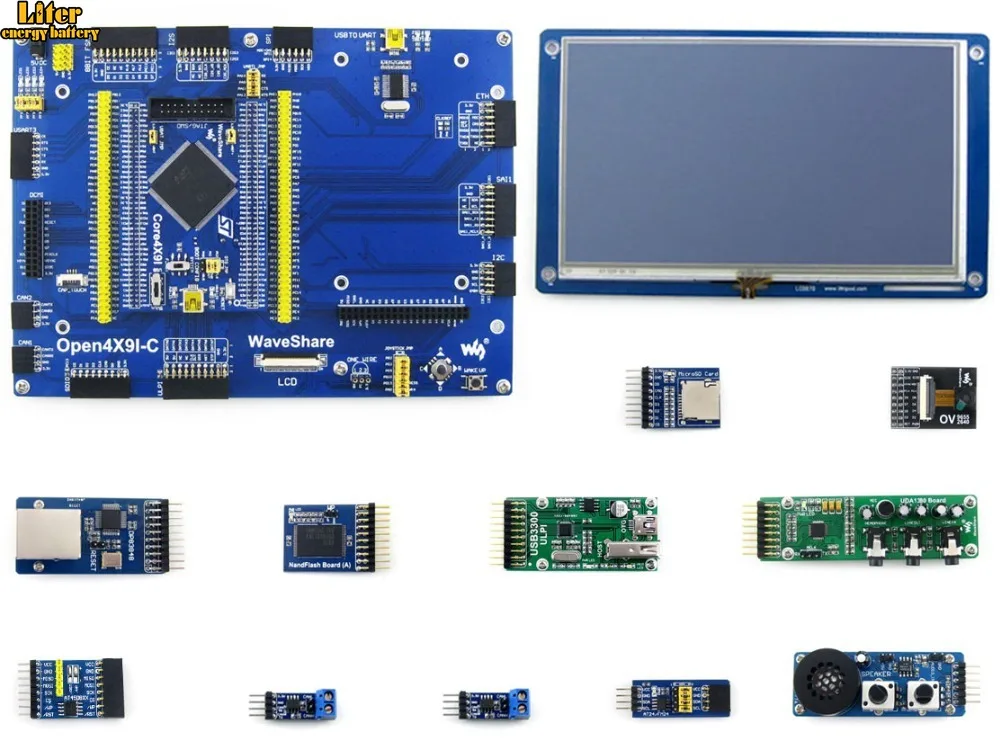Open429I C посылка B = плата разработки STM32 Core429I с STM32F429IGT6 MCU Cortex M4 + 7 дюймовый емкостный