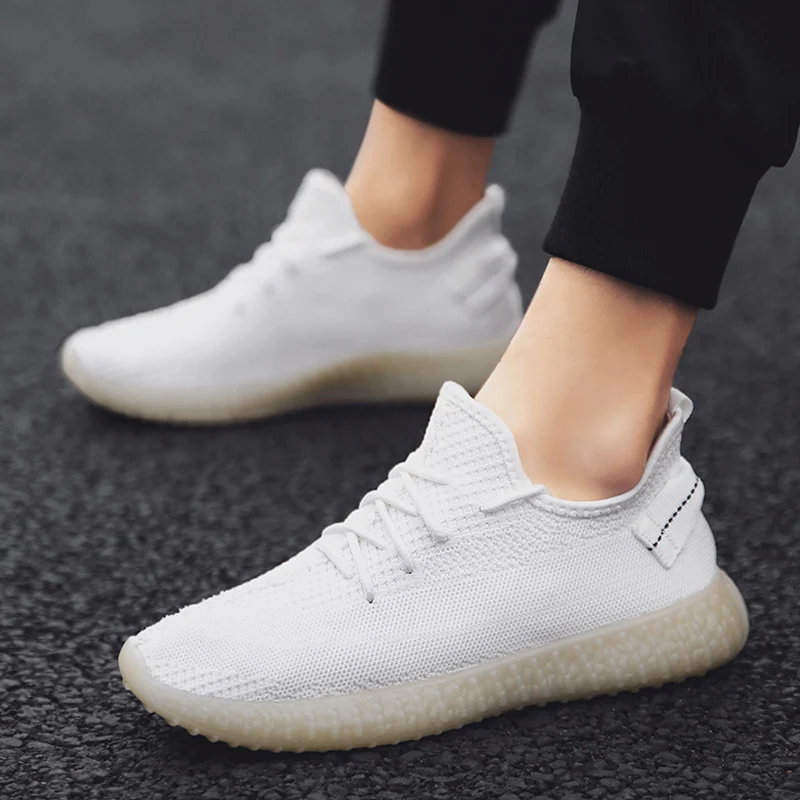 CatriCa Summer Hot Sale Knit Breathable High Quality Male Men Shoes Designer Trainers Fashion Sneakers 2019 Gray White L-A-22 | Обувь