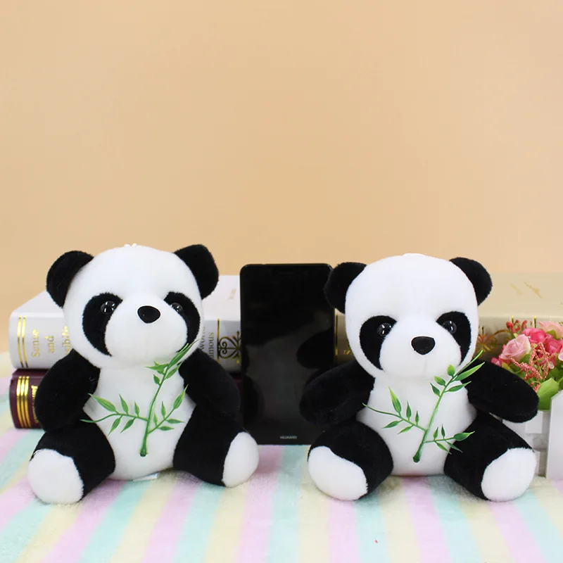 cute panda plush toy small 18cm lovely soft doll one lot/ 10 pcs party activity Christmas gift s2381 | Игрушки и хобби