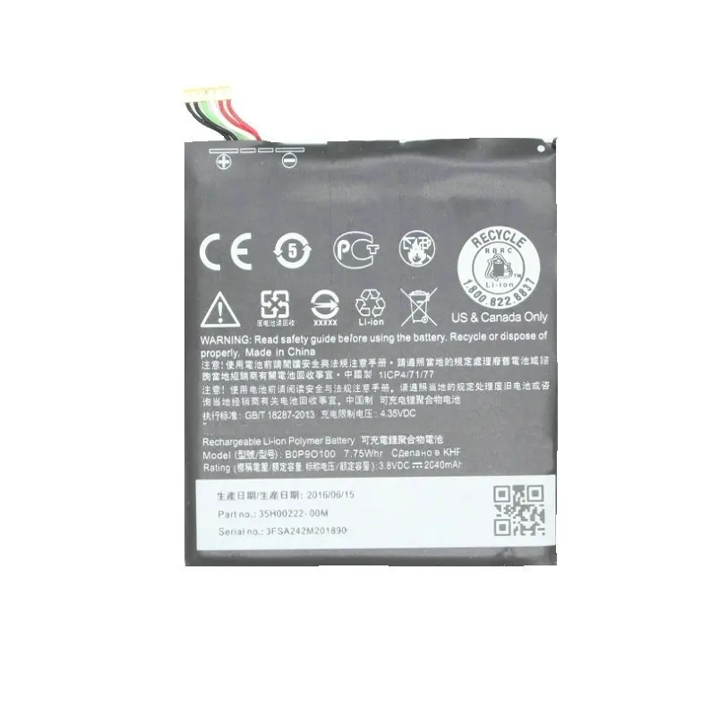 Аккумулятор Li-Polymer заменитель 1x 2040mAh B0P9O100 3.8VDC для HTC Desire 612 D610 D610n D610t D610x 610 Batteria Batterij.