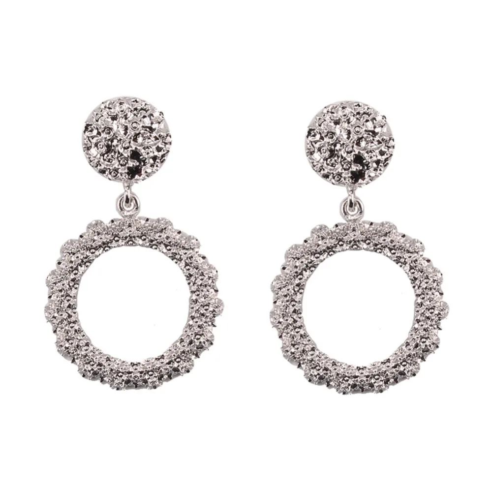 Лучшие женские Модные металлические висячие серьги в стиле панк для женщин