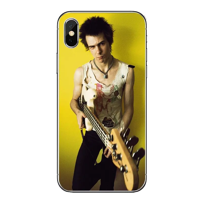 Силиконовые чехлы для телефонов iPod Touch iPhone 4 4S 5 5S 5C SE 6 6S 7 8 X XR XS Plus MAX Sex Pistols Sid Vicious