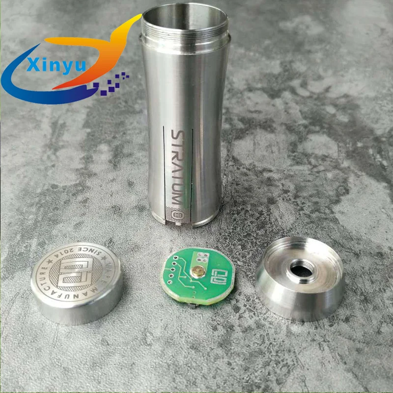 Мод YFTK из нержавеющей стали 316L mech Stratum zero с аккумулятором KAYFUN LITE rta 18650/20700/21700