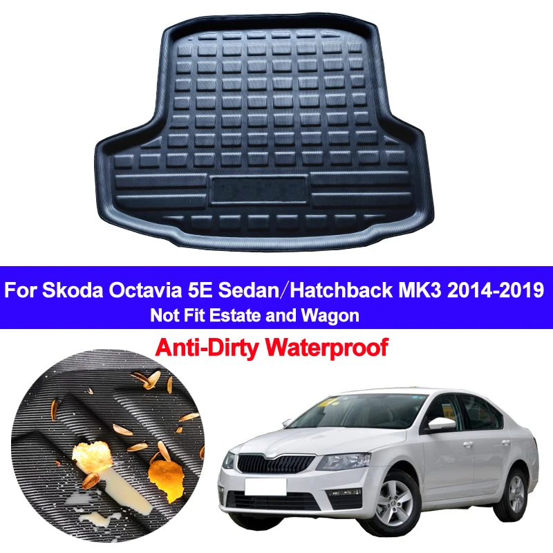 Коврик для багажника Skoda Octavia 5E Sedan Hatchback MK3 2014 2018 2019| |