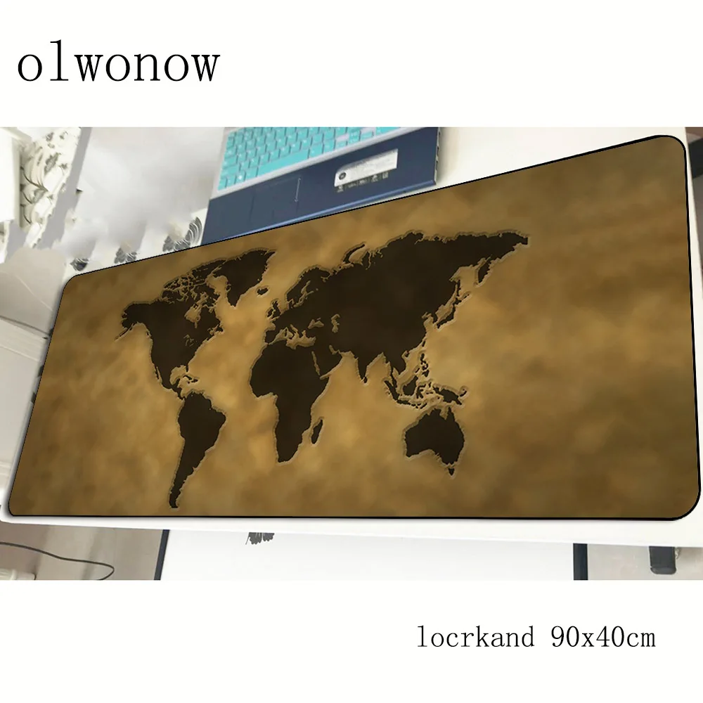 Большой коврик для мыши с картой мира 900x400x2 мм лучшие игровые коврики