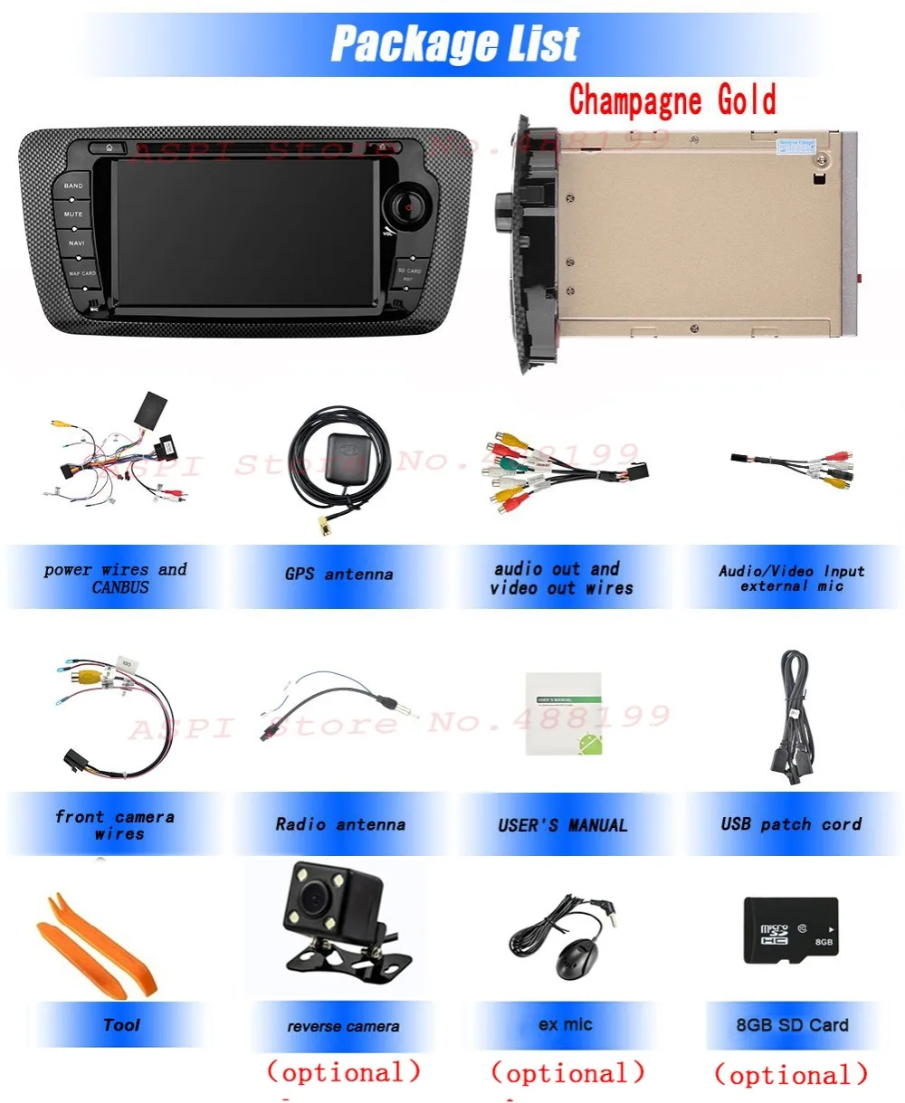 Android 9 0 автомобильный DVD плеер с спутниковой навигацией для Seat Ibiza 2009 2013 стерео