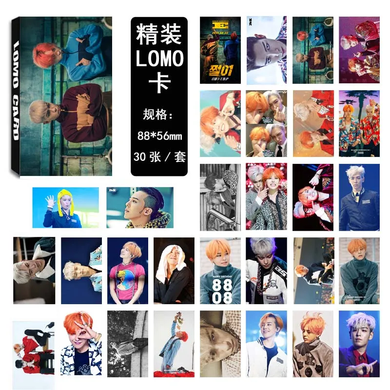 BIGBANG KPOP Fan VIP 2017 сделанный живым живой концертный альбом GD & TOP LOMO самодельные карты