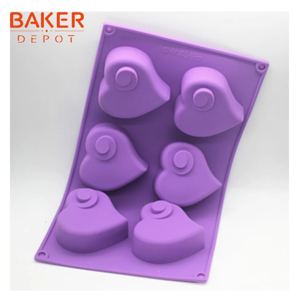 BAKER DEPOT силиконовая форма для выпечки тортов в форме сердца кондитерского пудинга