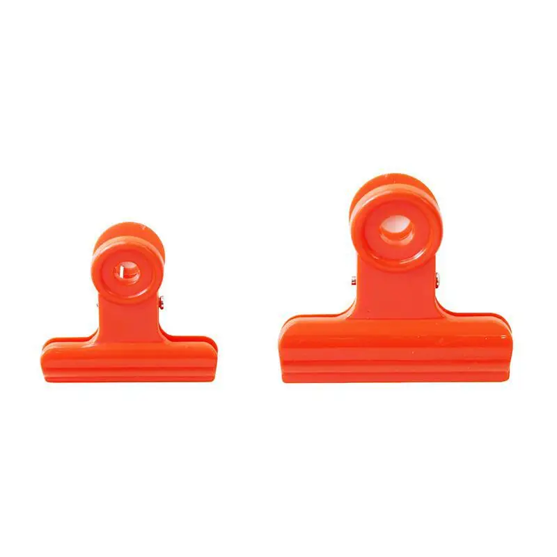 

24pcs/12pcs/box Simple Color Clamp Plastic Paperclips Photo Test Paper Folder Seal Swallowtail Binder Clip Office Accessories