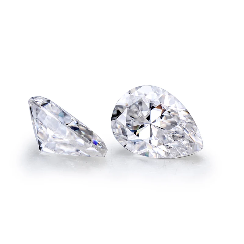 Белый EF Прозрачный 5*7 мм грушевидной формы Moissanite свободные драгоценные камни для
