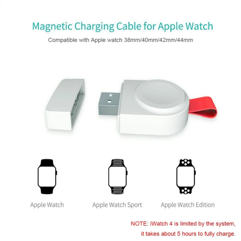 Новое беспроводное магнитное зарядное устройство USB для Apple Watch серии iWatch 1 2 3 4