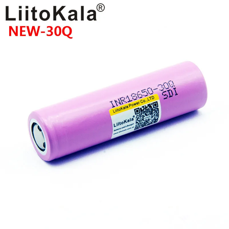 Liitokala 100% Новые оригинальные литий ионные аккумуляторы INR 18650 30q 3 7 В 3000