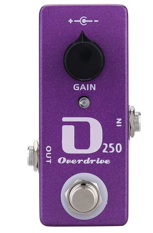 Педаль для гитары SOACH D250 Overdrive две кнопки внутренней отделки тона и громкости с