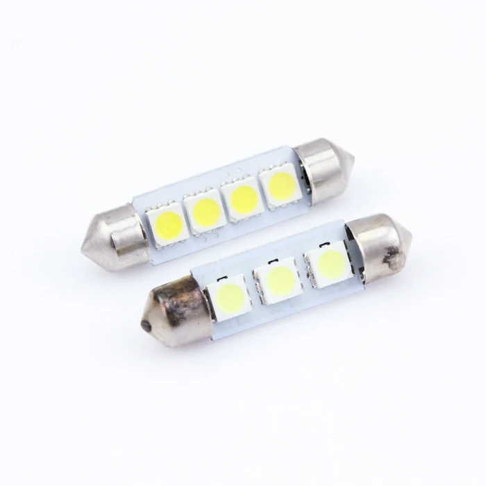 10 шт. 36 мм 12 V C5W холодный белый 3 светодиодный фестон SMD интерьерная лампа для