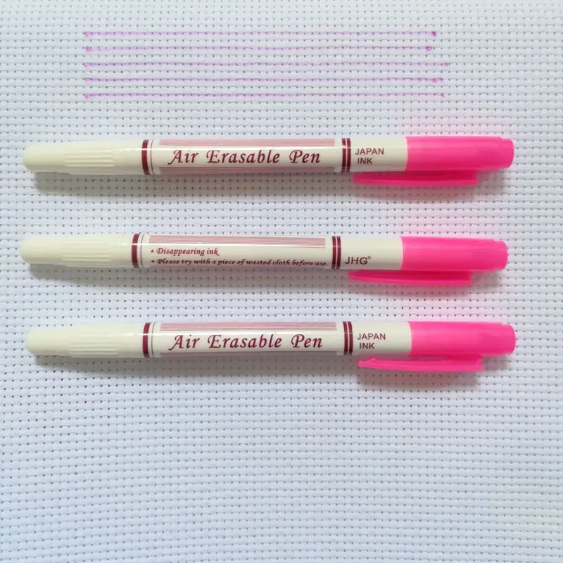 Двусторонняя ручка JHG розовая воздушная стираемая маркер для ткани маркеры