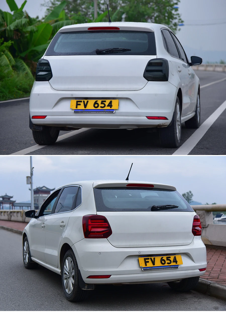 Задний светильник в сборе для Volkswagen POLO 2010- светодиодный задний светильник поворотный сигнальный тормозной светильник задний светильник