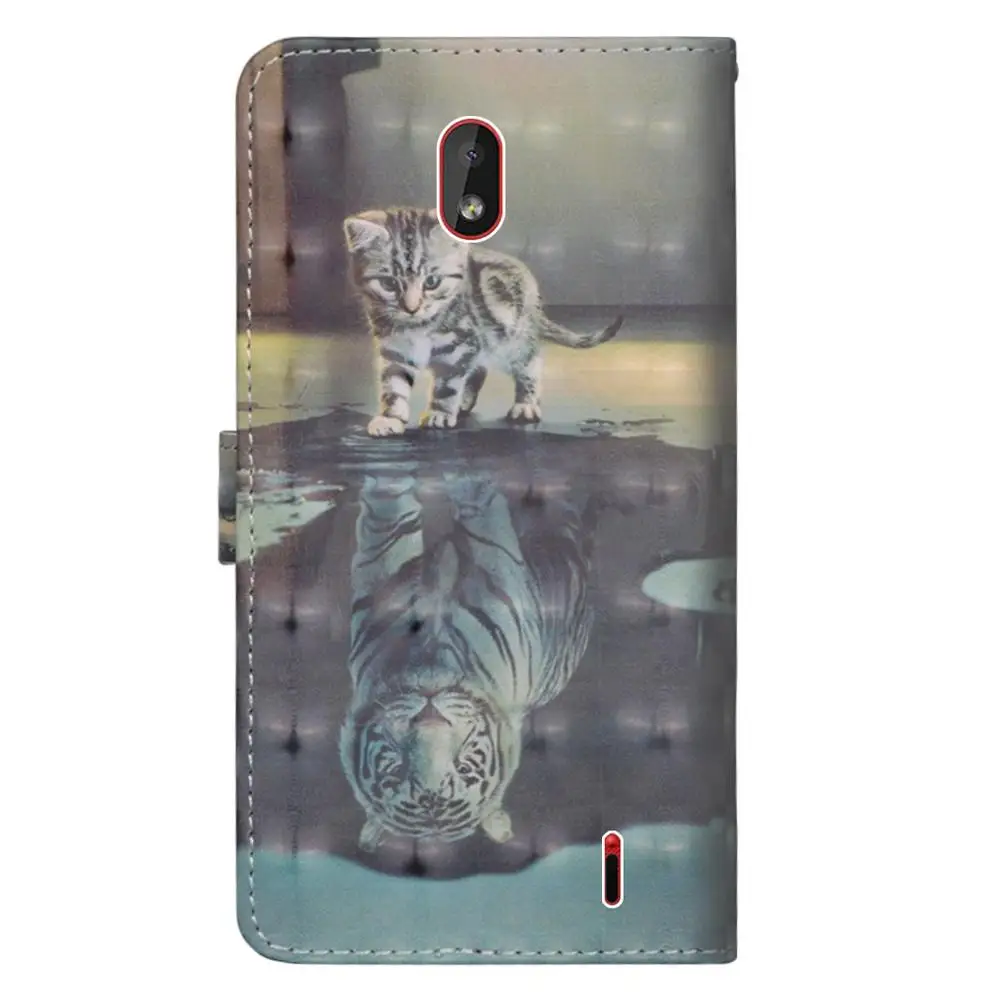 Флип-кожаный чехол для Fundas Nokia 1 Plus чехол для coque Nokia 9 PureView роскошный 3D кошелек Husky panda чехол для телефона