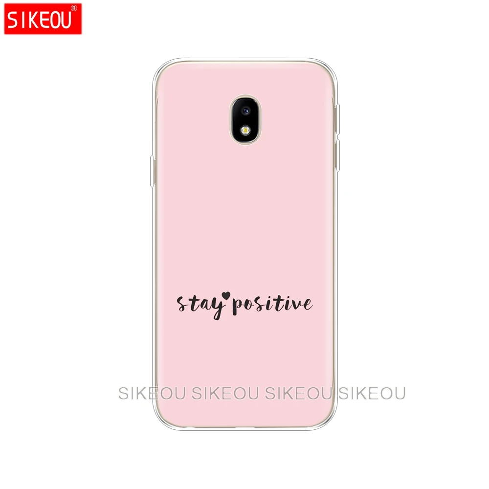Силиконовый чехол для телефона Samsung Galaxy J3 J5 J7 2017 J330 J530 J730 PRO j2 2018 dear be ok love