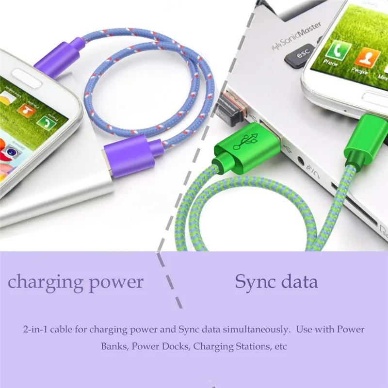 Зарядный шнур для HTC Desire 820 620 12 12s Sony Z5 Z4 Z3 Micro USB зарядный кабель LG K50 K40 K10 2018 K11 Plus