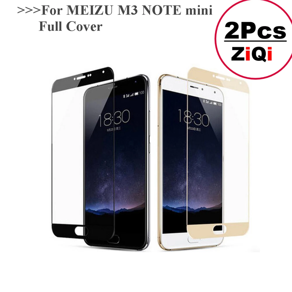 Цветное закаленное стекло для Meizu M3 Note 2 шт. 5 дюйма полное покрытие защитная