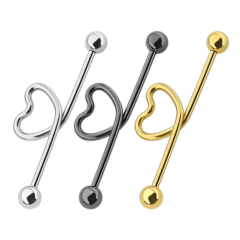 

Europe America fashionable Titanium Steel Wave loving stainless Steel long term ear nail piercing ear nail ear accessories punk