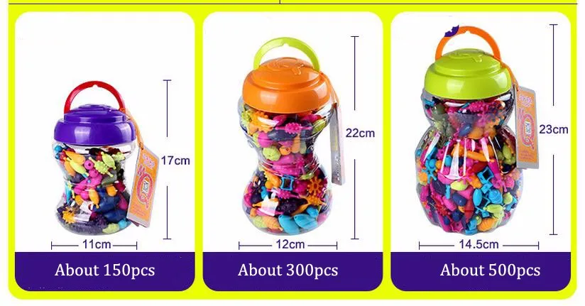 150-500 шт Горячая DIY Браслет Loom Band различные поп бусины набор аксессуаров детское изготовление украшений Игрушки для девочек