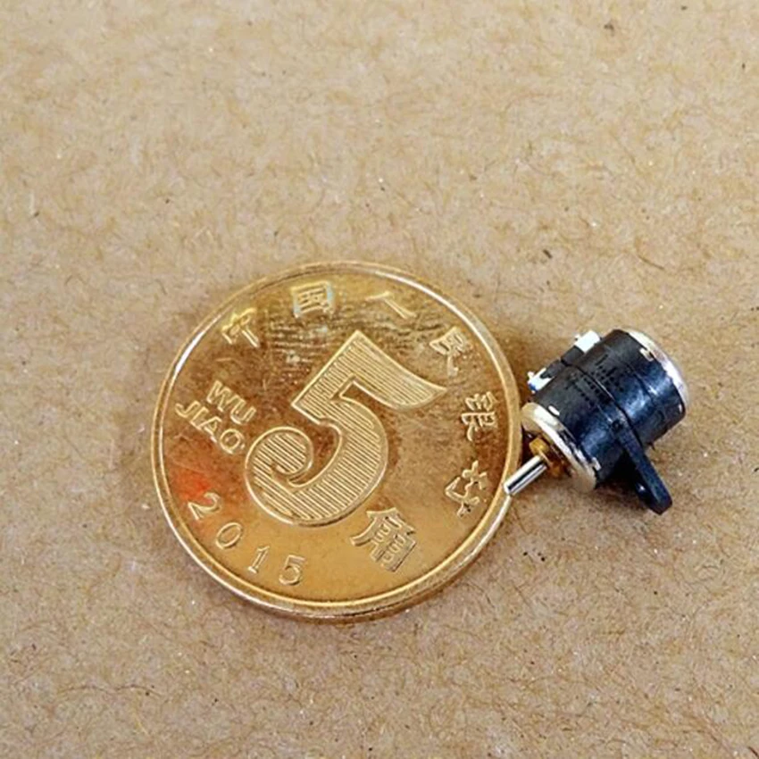 

New 1pcs HOT 2 Phase 4 Wire 20 Ohm 6mm Dia Mini Stepper Motor 3-5V Micro Stepping Motor