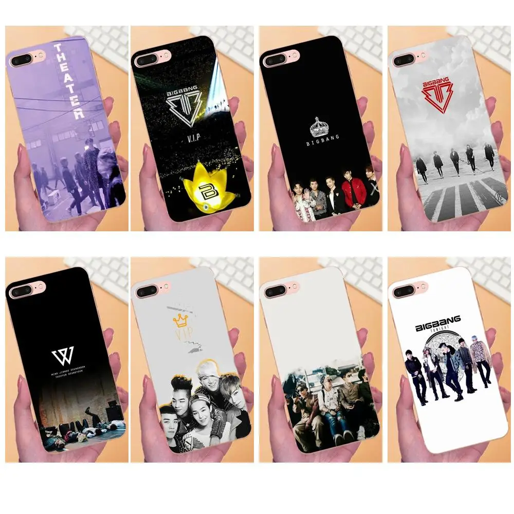 Милый чехол для телефона с логотипом Kpop Bigbang Vip Samsung Galaxy Note 5 8 9 S3 S4 S5 S6 S7 S8 S9 S10 mini Edge