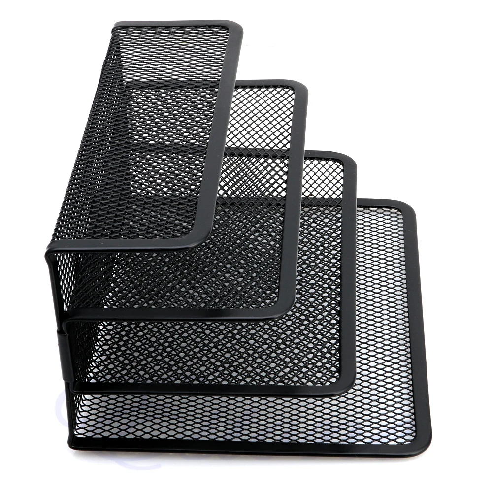 

Black Document Desk Mesh Letter Sorter Mail Tray Office File Organiser Business
