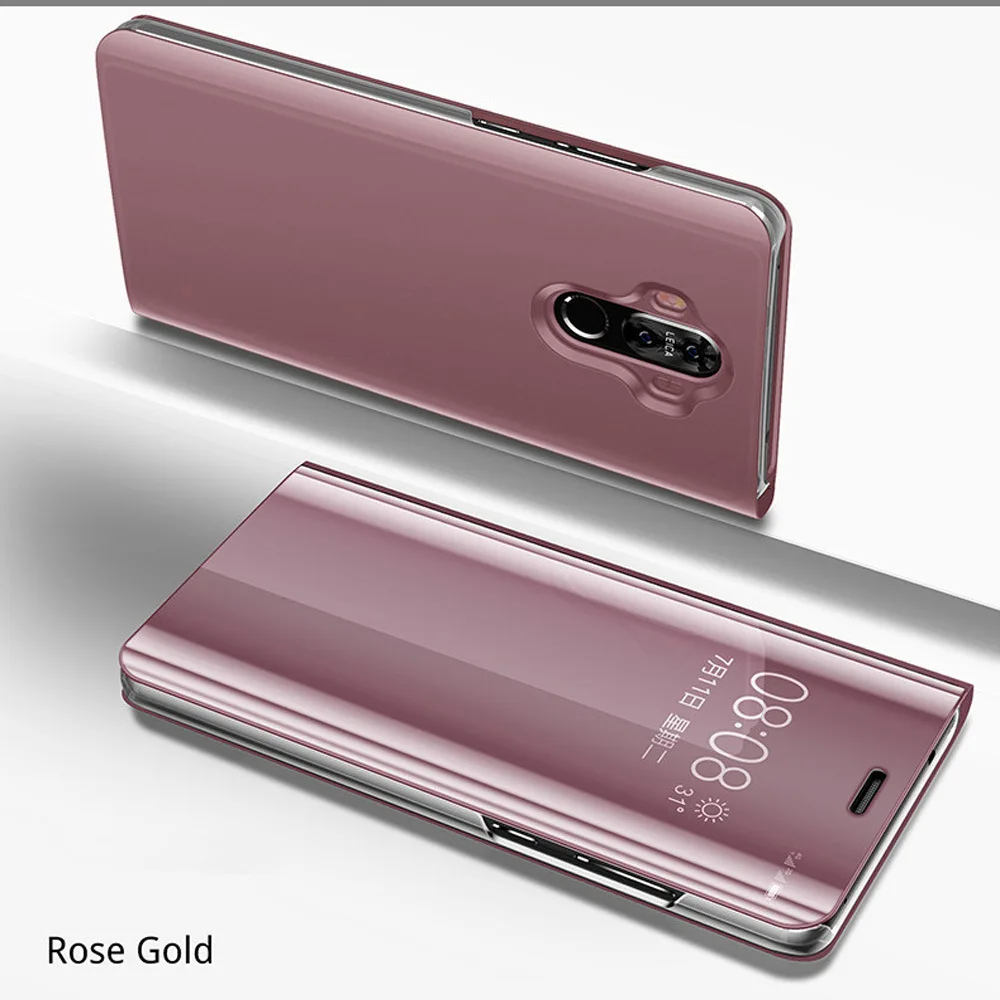 Роскошное умное зеркало флип чехол для huawei P20 P10 lite P9 P8 Lite Коврики 8 9 10 20 pro lite honor 8 9 lite 10 8X Макс крышка