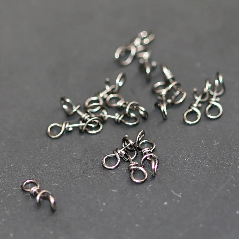 Зажимы для рыбалки Fastach 30 шт./лот Вертлюги Из Нержавеющей Стали защелки