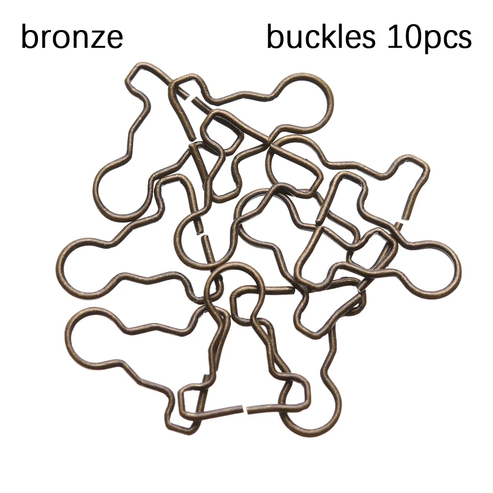 bronze buckles 10 шт. мини кукла пояс пуговицы гвозди Кукла Одежда DIY металлическая пряжка подходит для 1/6 куклы девушки пряжки для кукол брюки сумки аксессуары - Цвет: bronze buckles
