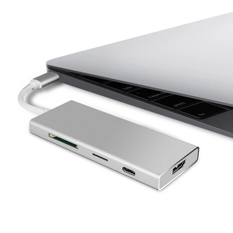 Устройство для чтения карт USB Type-C 3 0 дюйма HDMI 7 портов 10 Гбит/с | Компьютеры и офис