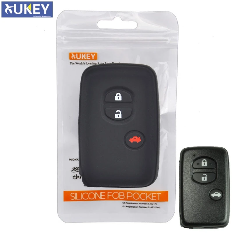 Силиконовый чехол для ключей от машины Toyota Land Cruiser Prado 150 Avensis Prius Crown Subaru Forester XV