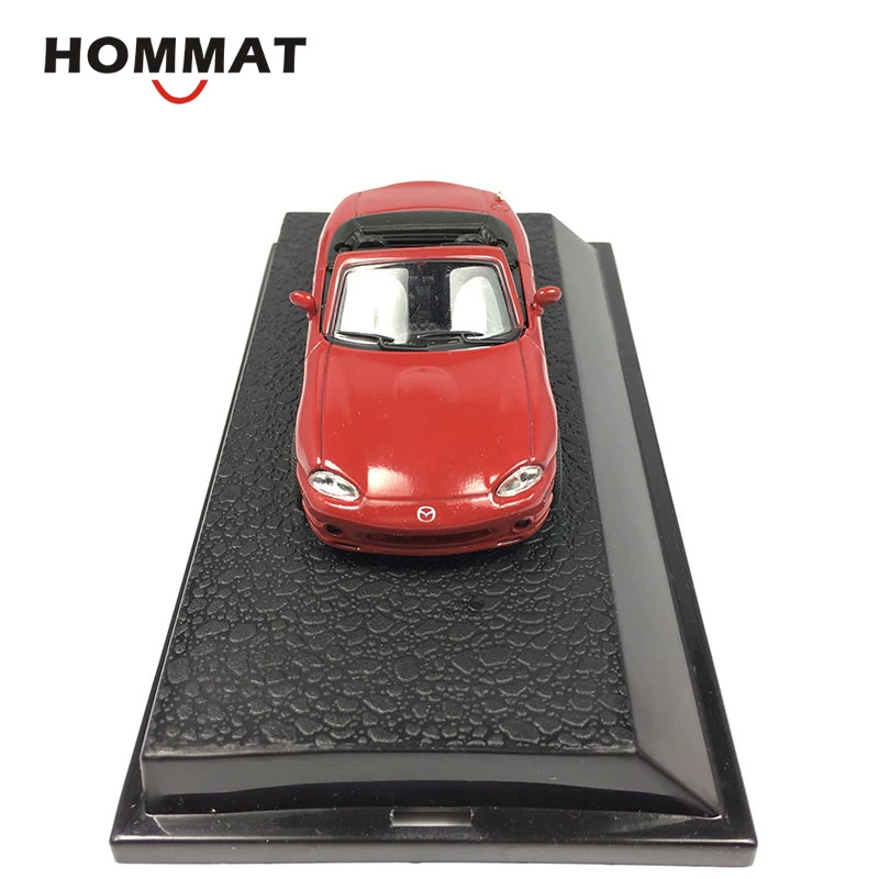HOMMAT 1:43 Mazda MX-5, конвертируемая спортивная модель автомобиля, литая модель игрушечного автомобиля, Коллекционная модель автомобиля, Подарочные игрушки для мальчика