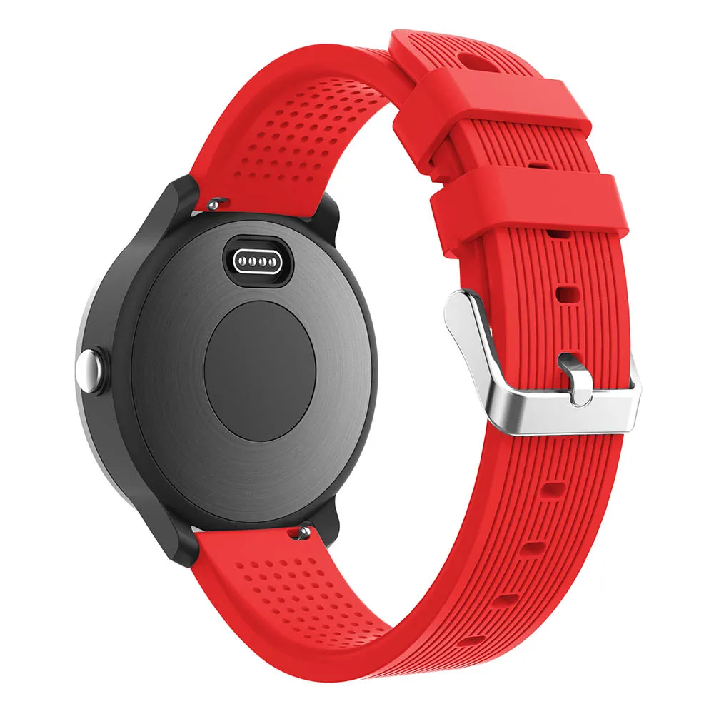Red Силиконовый ремешок для часов Garmin vivoactive 3 ремешок для часов Замена для samsung Galaxy Watch 42 мм gear s2 спортивные ремешки Браслет - Цвет ремешка: Red