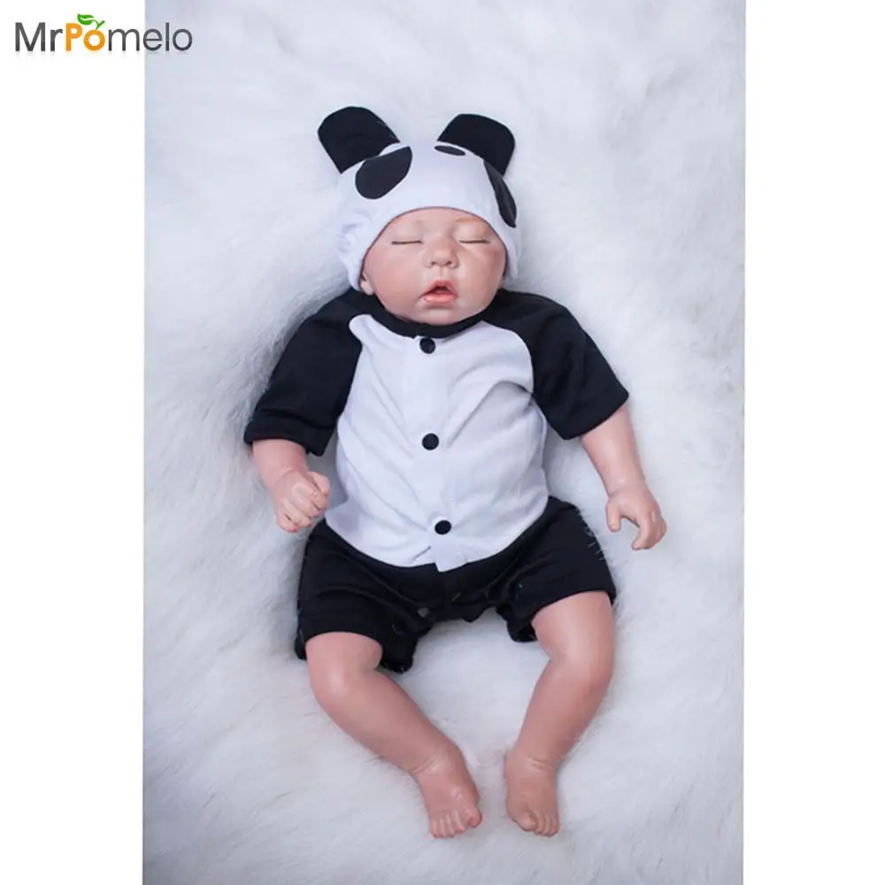 MrPomelo 20 &quotмягкое Тело Силикона Возрождается Детские Игрушки Куклы Для Девочек