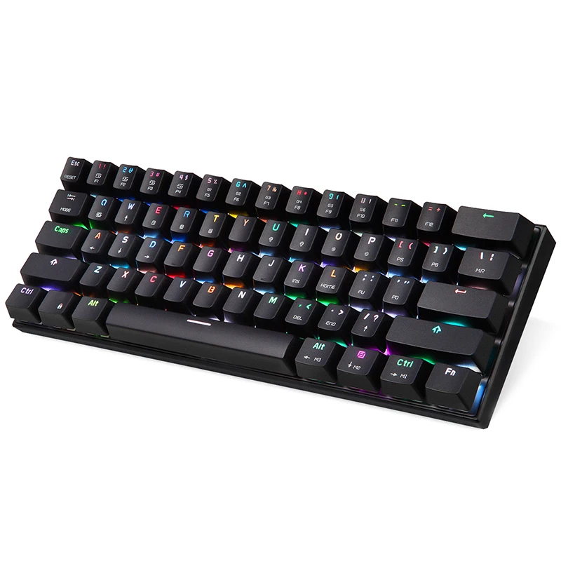Motospeed CK62 Беспроводная Bluetooth механическая клавиатура RGB с подсветкой USB игровая 61