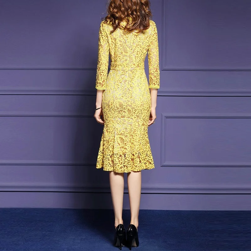 Vestido жемчужное элегантное кружевное женское платье-футляр большого размера 4xl с