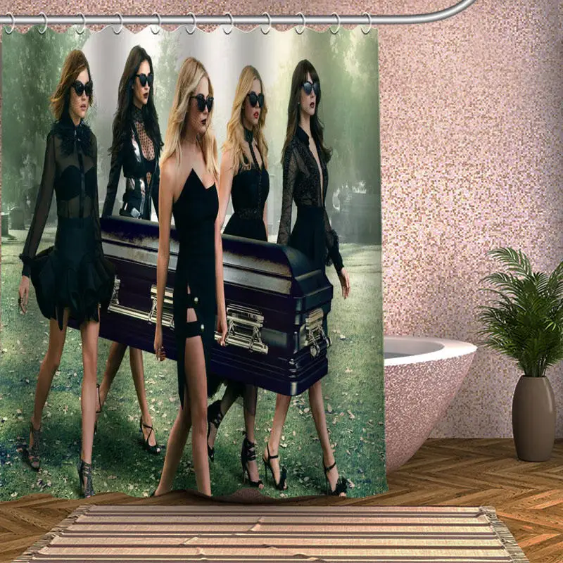 Занавеска для душа Pretty Little Liars Экологически чистая Современная занавеска ванной