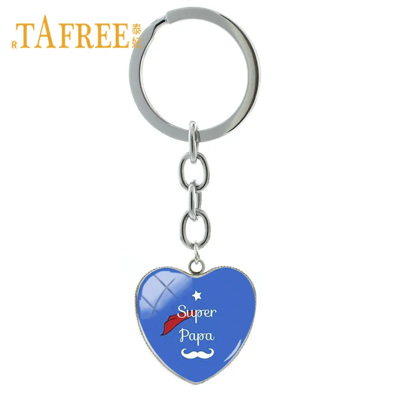 TAFREE с надписью I Love Papa (Я люблю папу) кулон сердце брелок мода 'je t'aime papa'