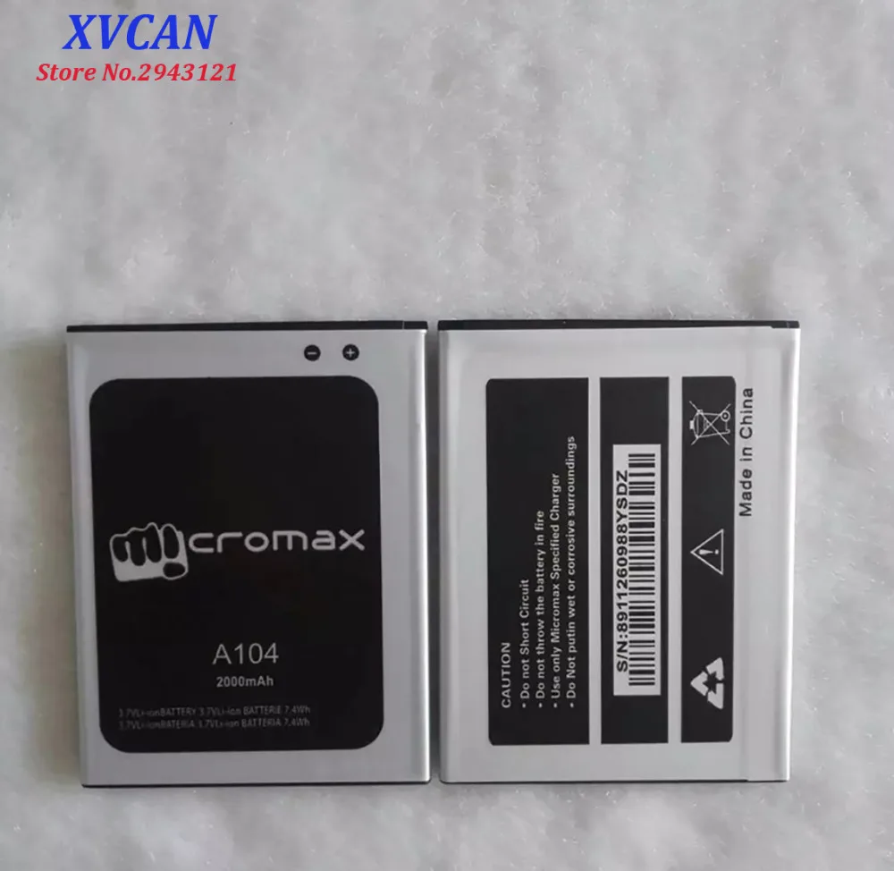 Высокое качество оригинальный для Micromax A104 мобильный телефон литиевая батарея