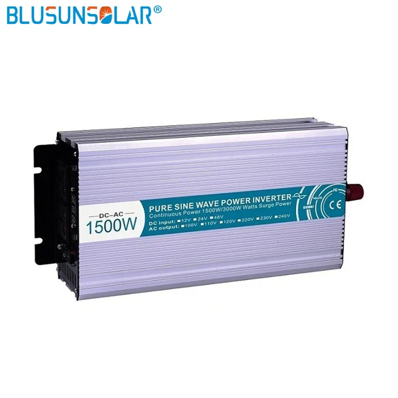 DC/AC 1500W 12v/24v/48v pure input sine wave power inverter to110v 220v 230v 50/60hz inverter DC/AC 1500W 12v/24v/48v pure input sine wave power inverter to110v 220v 230v 50/60hz inverter