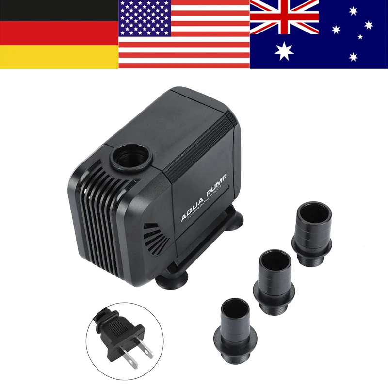 40 Вт рыбий Аквариум Фонтан с погружным насосом пруд циркуляция воды 110В US Plug | Дом