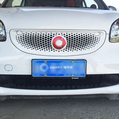 Smart 453 Fortwo Forfour Frot Автомобильная палочка для создания логотипа наклейка авто украшение автомобиля Логотип Автомобильные аксессуары наклейка для мотоцикла - Название цвета: Red